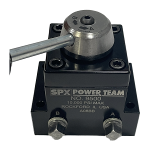 SPX Power Team No. 9500 hydraulic control valve, representing the valves and gauges category