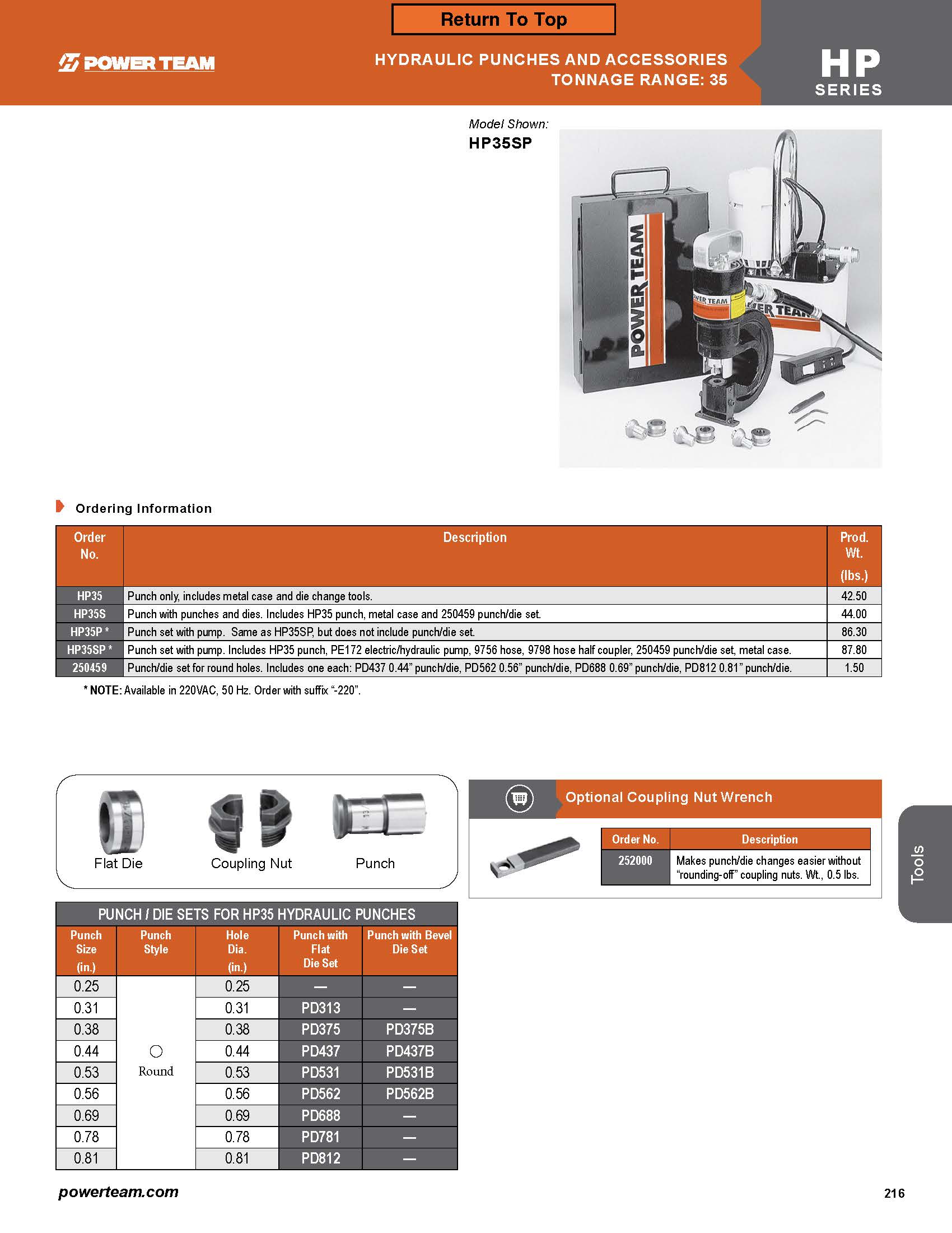 HP35SP - 35 Ton Hydraulic Punch by Power Team - Image 3